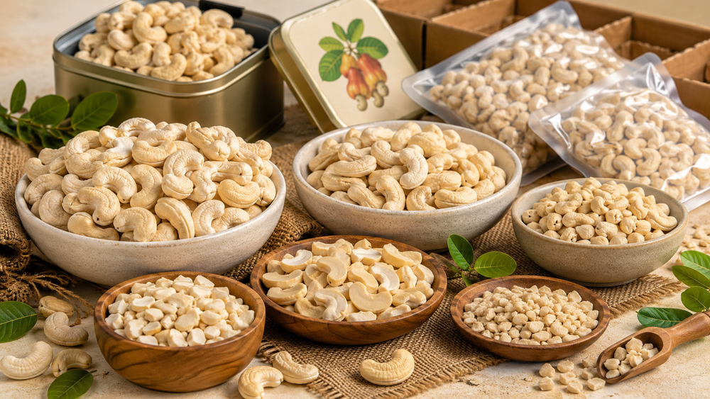 Premium Cashew Kernel Grades Tailored to Global Buyer Requirements